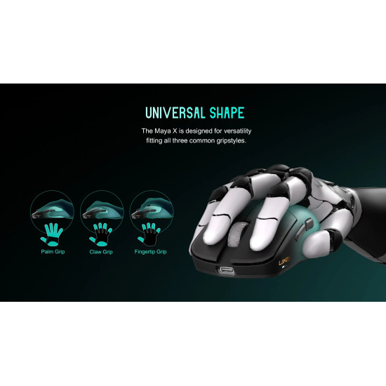 Безжична мишка Lamzu MAYA X 8K - Wireless Gaming Mouse - Aimlabs Edition