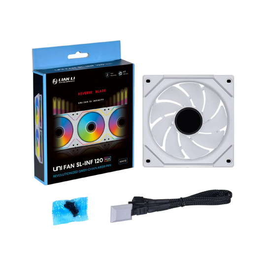 Вентилатор Lian Li Fan 120mm - UNI SL-INF 120 ARGB Reverse Blade PWM - White