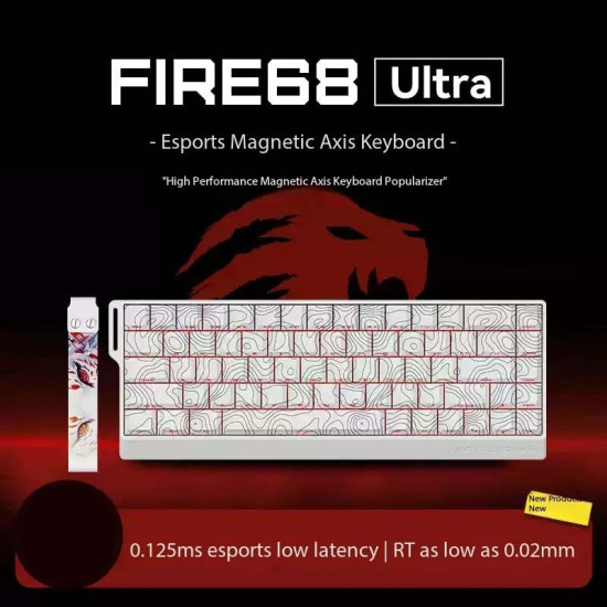 Клавиатура MadLions Fire 68 Ultra, White