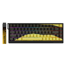 Клавиатура Madlions Professional Gaming Mechanical Keyboard MAD 68 HE Contour Flagship - 8K, Magnetic Amber Pro [Linear]