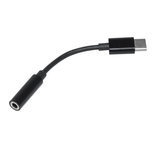 Преходник Makki Adapter Type-C M to 3.5mm audio jack 4P F, Black - MAKKI-CBL-C-AUDIO-BK