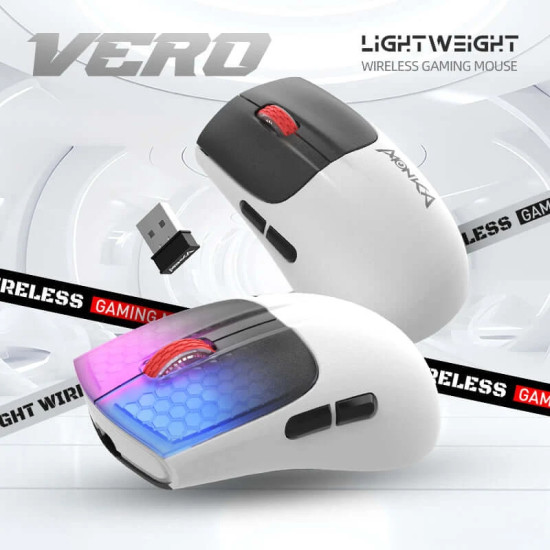 Безжична мишка Marvo Wireless Gaming Mouse Monka Vero G966W - 10000dpi, Bluetooth, 2.4G