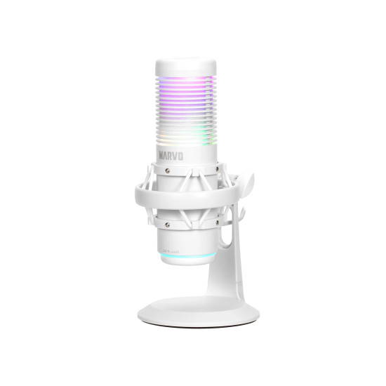 Микрофон Marvo Gaming USB Microphone Blast 60 White - MIC-07 WH - USB, RGB