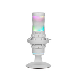 Микрофон Marvo Gaming USB Microphone Blast 60 White - MIC-07 WH - USB, RGB