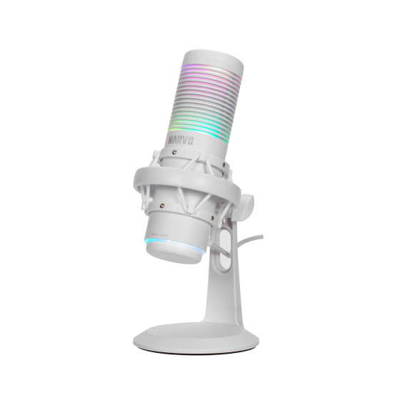 Микрофон Marvo Gaming USB Microphone Blast 60 White - MIC-07 WH - USB, RGB