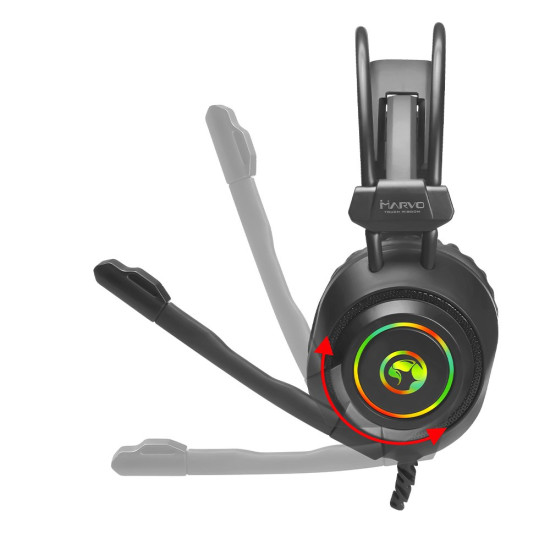 Слушалки Marvo Gaming Headphones HG9056 - 7.1 RGB USB - MARVO-HG9056
