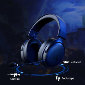 Безжични слушалки MCHOSE Wireless Gaming Headphones - V9 Pro Steel Black - Bluetooth , 2.4G