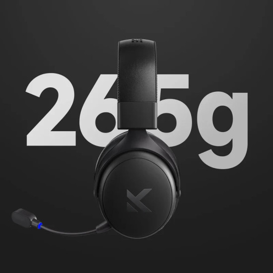 Безжични слушалки MCHOSE Wireless Gaming Headphones - V9 Pro Steel Black - Bluetooth , 2.4G