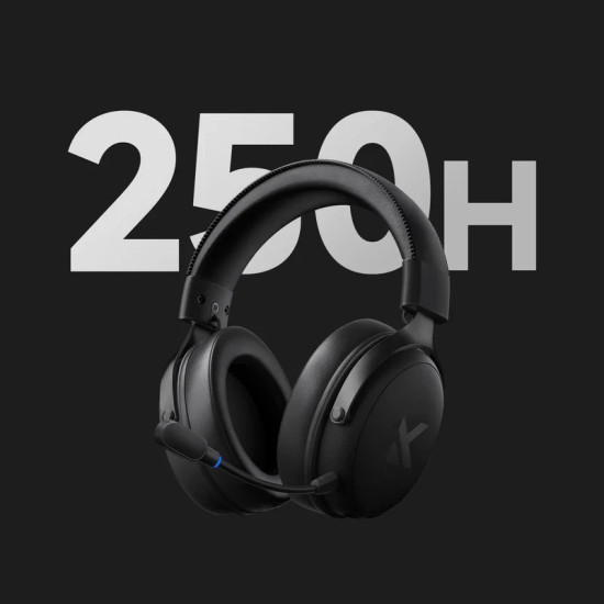 Безжични слушалки MCHOSE Wireless Gaming Headphones - V9 Pro Steel Black - Bluetooth , 2.4G