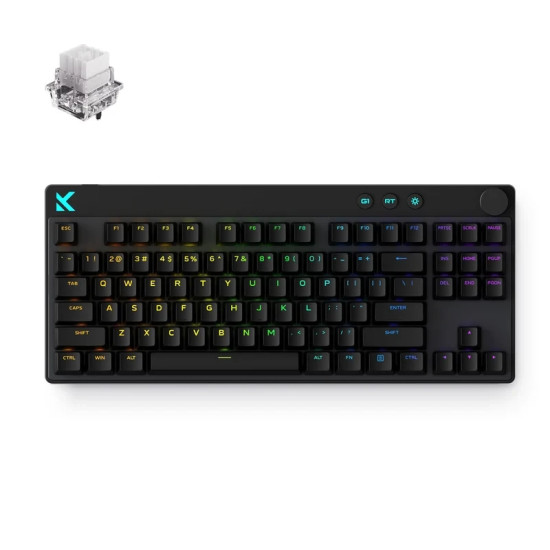 Клавиатура MCHOSE Gaming Mechanical Keyboard Mix 87 Ultra Esports - 8K, Mount Tai Magnetic Switch GT [Tactile] (English US), Black