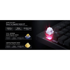 Клавиатура MCHOSE Gaming Mechanical Keyboard Mix 87 Ultra Esports - 8K, Mount Tai Magnetic Switch GT [Tactile] (English US), Black