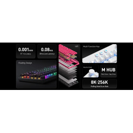 Клавиатура MCHOSE Gaming Mechanical Keyboard Mix 87 Ultra Esports - 8K, Mount Tai Magnetic Switch GT [Tactile] (English US), Black