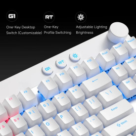 Клавиатура MCHOSE Gaming Mechanical Keyboard Mix 87 Ultra Esports - 8K, Mount Tai Magnetic Switch GT [Tactile] (English US), Black