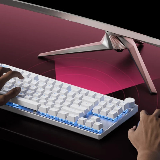 Клавиатура MCHOSE Gaming Mechanical Keyboard Mix 87 Ultra Esports - 8K, Mount Tai Magnetic Switch GT [Tactile] (English US), Black