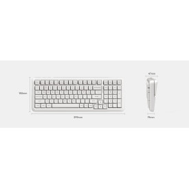 Безжична клавиатура MCHOSE Wireless Gaming Mechanical Keyboard MC-K99 V3 - Icy Creamsicle Switch [Linear] (English US), Glacier Gradient