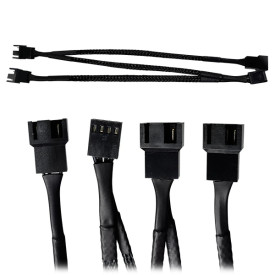 Комплект вентилатори Montech AIR FAN P120, Fan Kit 2x120mm, 1-to-3 splitter, PWM