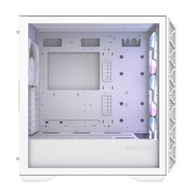 Кутия за компютър Montech AIR 903 MAX, Mid-tower, TG, 4x140mm Fans, ARGB, White