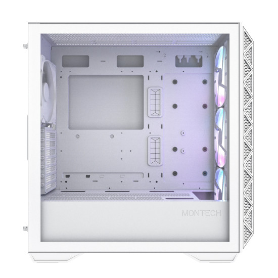 Кутия за компютър Montech AIR 903 MAX, Mid-tower, TG, 4x140mm Fans, ARGB, White