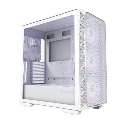 Кутия за компютър Montech AIR 903 MAX, Mid-tower, TG, 4x140mm Fans, ARGB, White