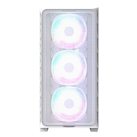 Кутия за компютър Montech AIR 903 MAX, Mid-tower, TG, 4x140mm Fans, ARGB, White