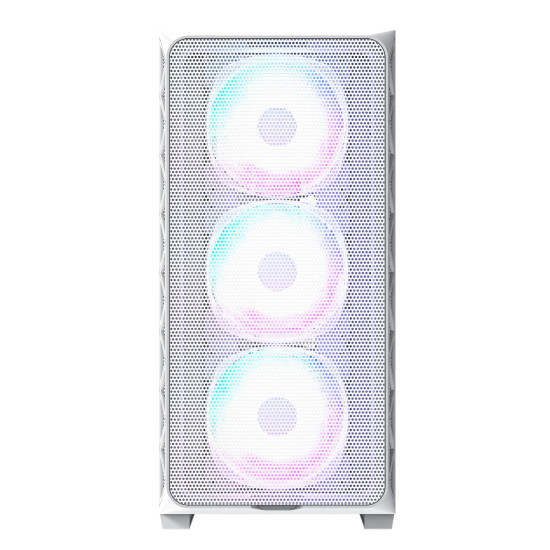 Кутия за компютър Montech AIR 903 MAX, Mid-tower, TG, 4x140mm Fans, ARGB, White