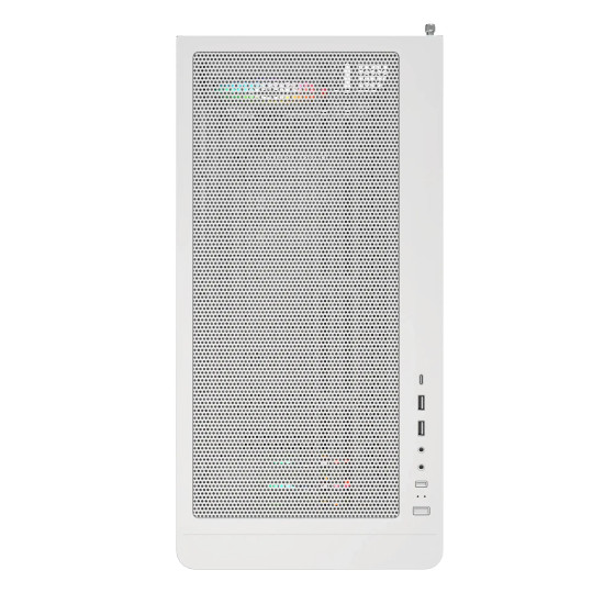 Кутия за компютър Montech Case ATX - XR Wood (W) - 4 x 120 mm ARGB Fans, Wood, USB-C, White