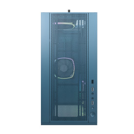 Кутия за компютър Montech SKY TWO, Mid-tower Case, TG, 4x120mm ARGB Fans, Morocco Blue