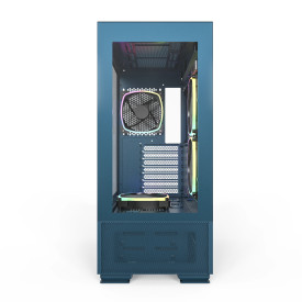 Кутия за компютър Montech SKY TWO, Mid-tower Case, TG, 4x120mm ARGB Fans, Morocco Blue
