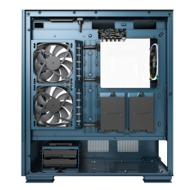 Кутия за компютър Montech SKY TWO, Mid-tower Case, TG, 4x120mm ARGB Fans, Morocco Blue