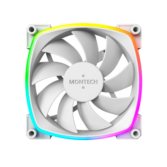 Вентилатор Montech AX120 PWM, Fan 120mm, ARGB, White