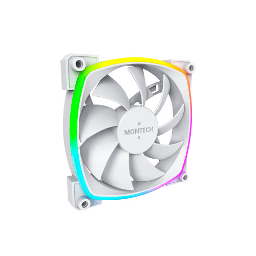 Вентилатор Montech AX120 PWM, Fan 120mm, ARGB, White
