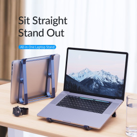 Поставка за лаптоп Orico Laptop Stand - Aluminum, Grey, up to 15.6" - MA13-GY