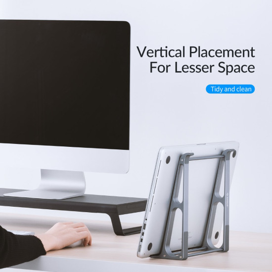 Поставка за лаптоп Orico Laptop Stand - Aluminum, Grey, up to 15.6" - MA13-GY