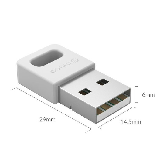 Блутут адаптер Orico Bluetooth 4.0 USB adapter, white - BTA-409-WH