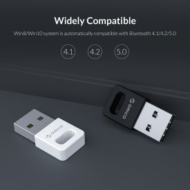 Блутут адаптер Orico Bluetooth 4.0 USB adapter, white - BTA-409-WH
