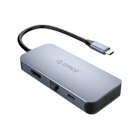 Докинг станция Orico Docking Station Type-C Power Distribution 3.0 100W - LAN, HDMI, Type-C x 1, USB3.0 x 3 - MC-U602P