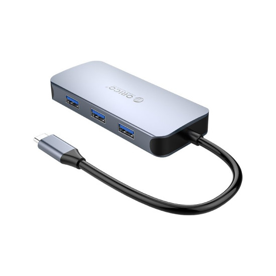 Докинг станция Orico Docking Station Type-C Power Distribution 3.0 100W - LAN, HDMI, Type-C x 1, USB3.0 x 3 - MC-U602P