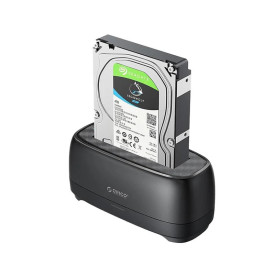 HDD докинг станция Orico Storage - HDD/SSD Dock - 2.5/3.5 inch USB-C - DD18U3-EU-BK