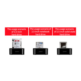 Докинг станция Orico Storage - HDD/SSD Dock - 2.5 and 3.5 inch USB3.0 - 6218US3