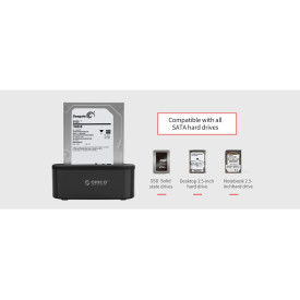 Докинг станция Orico Storage - HDD/SSD Dock - 2.5 and 3.5 inch USB3.0 - 6218US3