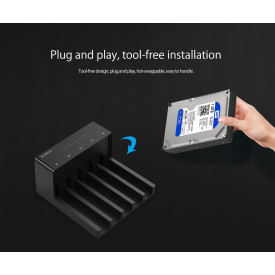 Докинг станция Orico Storage - HDD/SSD Dock/Duplicator - 5x 2.5 and 3.5 inch USB3.0 - 6558US3