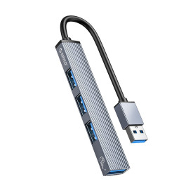 USB хъб Orico USB3.0/2.0 HUB 4 port, Aluminum - AH-A13-GY