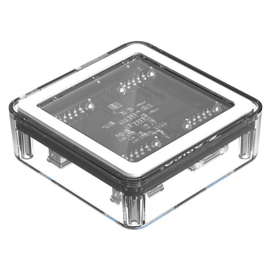 USB хъб Orico USB3.0 HUB 4 port transparent - MH4U-U3-03-CR