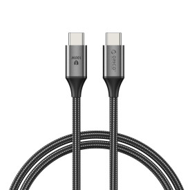 USB кабел Orico USB C-to-C PD 100W Charging 1.0m Black - CDX-100CC-BK