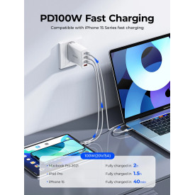 USB кабел Orico USB C-to-C PD 100W Charging 1.0m Black - CDX-100CC-BK