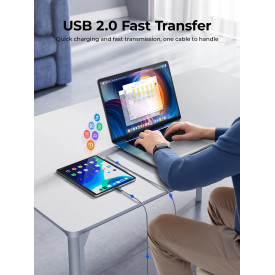 USB кабел Orico USB C-to-C PD 100W Charging 1.0m Black - CDX-100CC-BK