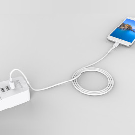 USB кабел Orico USB2.0 Type A to Type-C - 5A Fast Charging, white, 1m - ATC-10