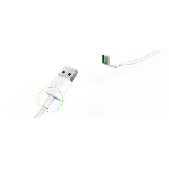 USB кабел Orico USB2.0 Type A to Type-C - 5A Fast Charging, white, 1m - ATC-10