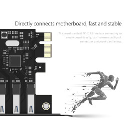 PCIe карта Orico PCI-E card 7 x USB3.0 port 5Gbps - PVU3-7U-V1