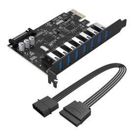 PCIe карта Orico PCI-E card 7 x USB3.0 port 5Gbps - PVU3-7U-V1